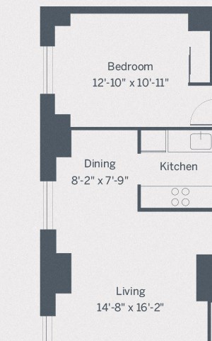 B4 Floor Plan B4 Floor Plan at The Franklin Residences, Pennsylvania